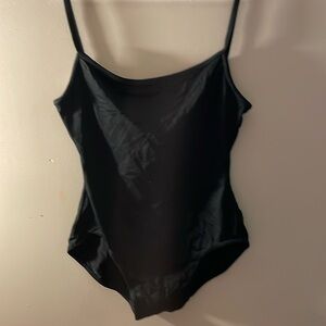 Danskin Black Bralined Dance For Juniors Leotard M